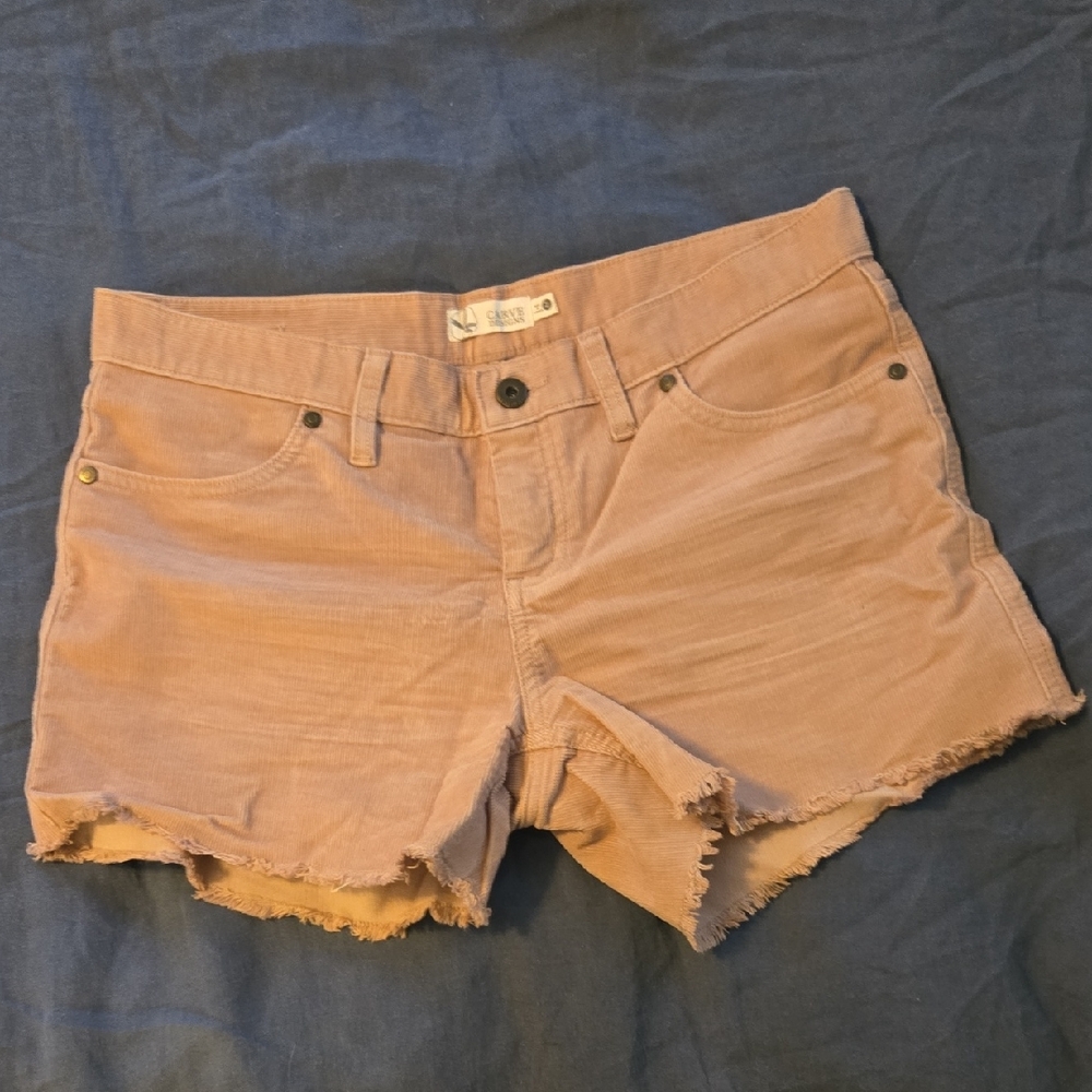 Carve Designs Pink Frayed Hem Shorts NWOT